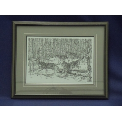 Framed Signed "Spirit of the Pack" by Tania Diotalevi-Hodges